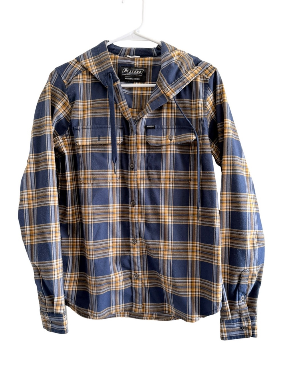 KLIM Ginny Mountain Midweight Stretch Flannel Hoodie Size Medium